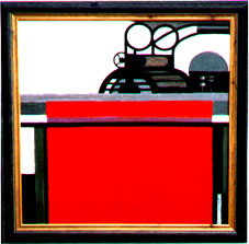 "Loom with Red Blanket"