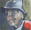 "Portrait" acrylic on canvas by Heather Simmonds 